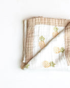 Pineapple Print 6-Layer Organic Baby Blanket - Coca + B.