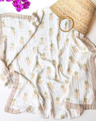 Pineapple Print 6-Layer Organic Baby Blanket - Coca + B.