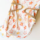 Plumeria Flower 6 Layer Organic Bamboo Muslin Blanket - Coca + B.