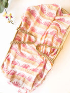 Pink Sun + Wave Swaddle - Coca + B.