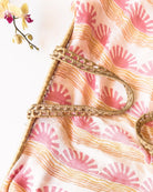 Pink Sun + Wave Organic Baby Swaddle - Coca + B.