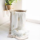 Pineapple 6 Layer Organic Bamboo Muslin Blanket - Coca + B.